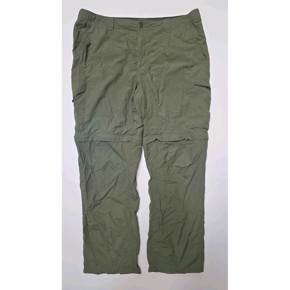 Columbia Omni-Shade Sun Protection Cargo Hiking Pants Men's Green - Picture 1 of 7